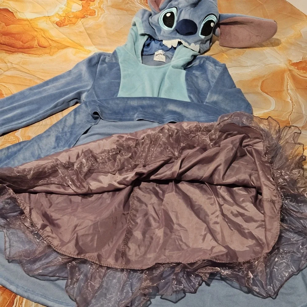 Disney Stitch Spirit Halloween Costume Girls 12-14 Hooded Dress Lilo & Stitch